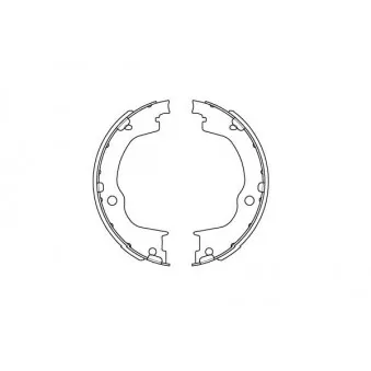 KAVO PARTS BS-1404 - Jeu de mâchoires de frein