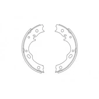 KAVO PARTS BS-3917 - Jeu de mâchoires de frein