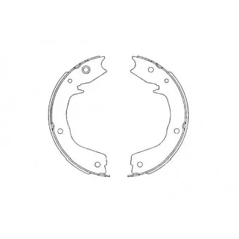 KAVO PARTS BS-6422 - Jeu de mâchoires de frein