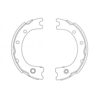 KAVO PARTS BS-9940 - Jeu de mâchoires de frein