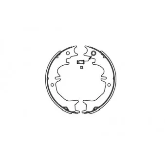 KAVO PARTS BS-9957 - Jeu de mâchoires de frein