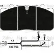 VALEO 882229 - Jeu de 4 plaquettes de frein avant