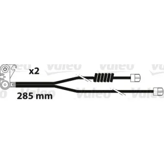 Indicateur d'usure,plaquette de freins VALEO 882301 pour IVECO TRAKKER AD 400T35 T, AT 400T35 T - 352cv