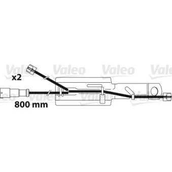 Indicateur d'usure,plaquette de freins VALEO 882327 pour DAF LF 55 FA 55,220 - 224cv