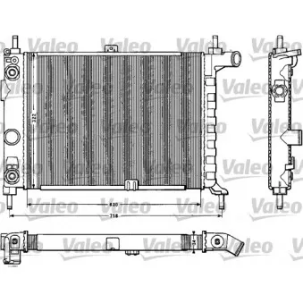 Radiateur, refroidissement du moteur AVA QUALITY COOLING OL2065