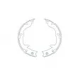 KAVO PARTS KBS-6403 - Jeu de mâchoires de frein