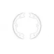 Jeu de mâchoires de frein KAVO PARTS [KBS-7404]
