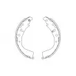 KAVO PARTS KBS-9947 - Jeu de mâchoires de frein