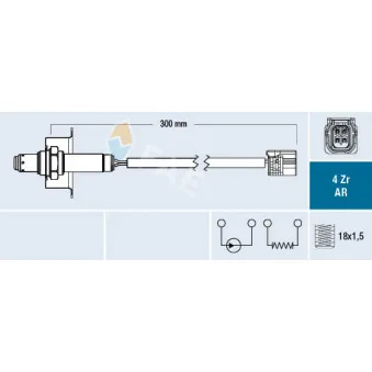 Sonde lambda FAE OEM 36531R60U01