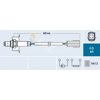 Sonde lambda FAE 75643