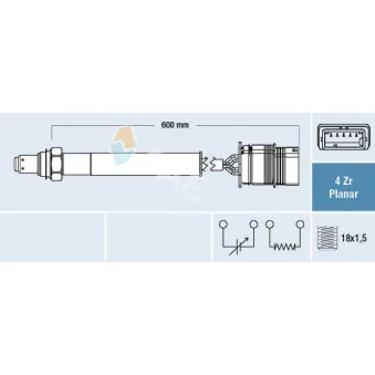 Sonde lambda FAE OEM 11787589146