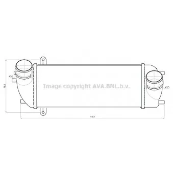 AVA QUALITY COOLING HY4601 - Intercooler, échangeur