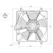 Ventilateur, refroidissement du moteur AVA QUALITY COOLING [TO7800]