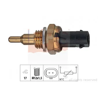 Sonde de température, liquide de refroidissement EPS 1.830.405 pour BMW Série 2 225 i xDrive - 231cv