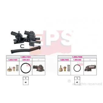 Thermostat, liquide de refroidissement EPS OEM 03C121065D