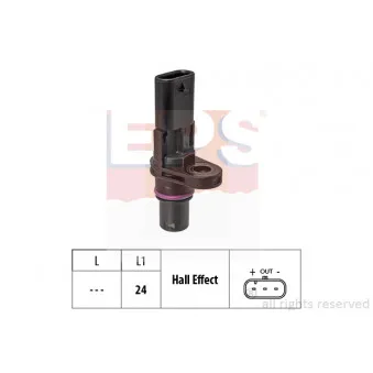 Capteur, position d'arbre à cames EPS 1.953.774 pour AUDI A6 35 TDI Mild Hybrid - 163cv