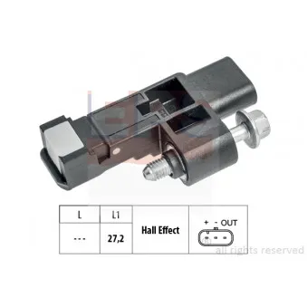 Capteur d'angle, vilebrequin EPS 1.953.789 pour CITROEN C4 SPACETOURER 1.6 THP 165 - 165cv