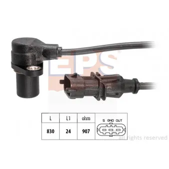 EPS 1.953.843 - Capteur d'angle, vilebrequin
