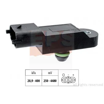 Capteur de pression barométrique, adaptation à l'altitude EPS 1.993.368 pour RENAULT MASTER 2.3 dCi 170 FWD - 170cv