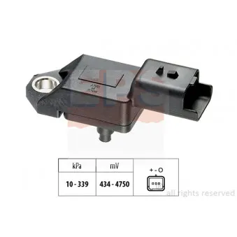 Capteur de pression barométrique, adaptation à l'altitude EPS 1.993.398 pour CITROEN BERLINGO PureTech 110 - 110cv
