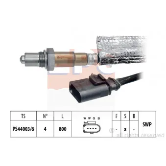 Sonde lambda EPS 1.998.499 pour AUDI TT 40 TFSI - 197cv