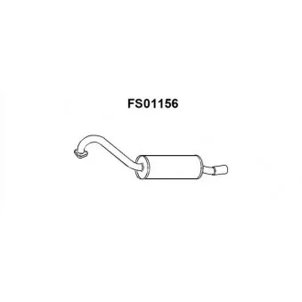 Silencieux arrière Faurecia [FS01156]