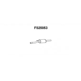 Faurecia FS25053 - Silencieux central