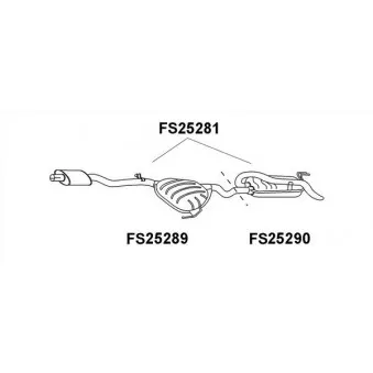 Faurecia FS25281 - Silencieux arrière