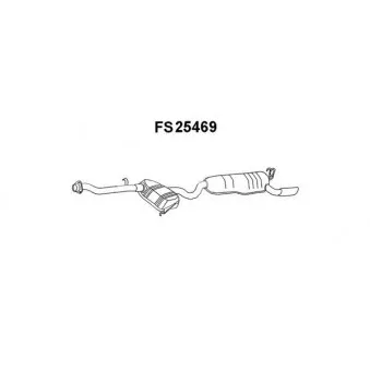 Faurecia FS25469 - Silencieux arrière