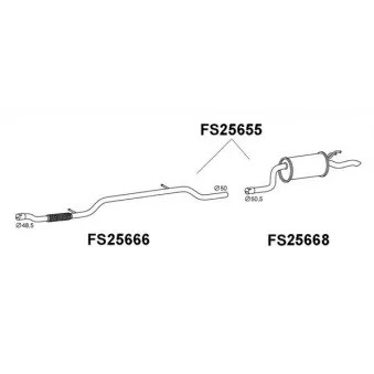 Faurecia FS25655 - Silencieux arrière