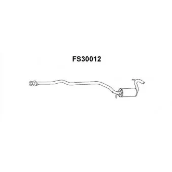 Faurecia FS30012 - Silencieux central