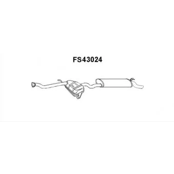 Faurecia FS43024 - Silencieux arrière