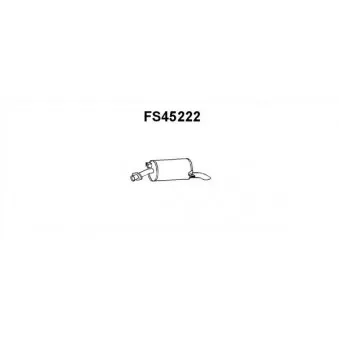 Silencieux arrière Faurecia [FS45222]