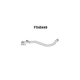 Tube de réparation, catalyseur Faurecia [FS45449]