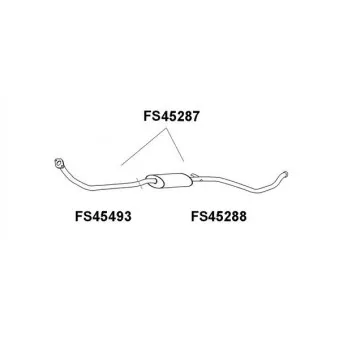 Faurecia FS45493 - Tuyau d'échappement
