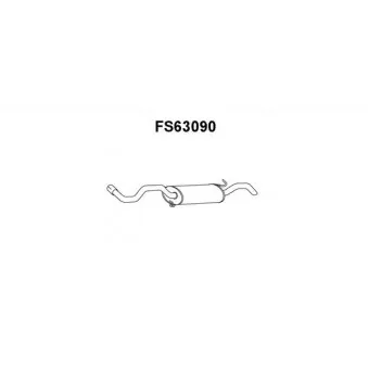 Faurecia FS63090 - Silencieux arrière