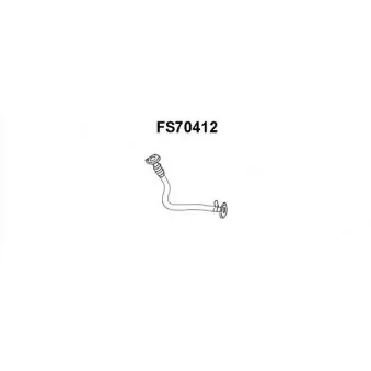Faurecia FS70412 - Tuyau d'échappement