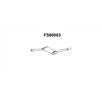 Faurecia FS80003 - Silencieux central