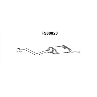 Faurecia FS80023 - Silencieux arrière