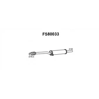 Faurecia FS80033 - Silencieux central