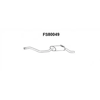 Faurecia FS80049 - Silencieux arrière