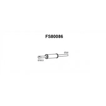 Faurecia FS80086 - Silencieux avant