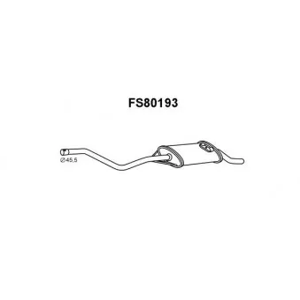 Faurecia FS80193 - Silencieux arrière