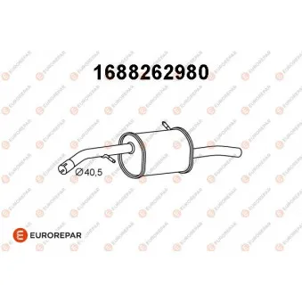 Silencieux arrière EUROREPAR [1688262980]