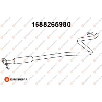 EUROREPAR 1688265980 - Silencieux avant