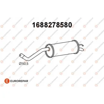 EUROREPAR 1688278580 - Silencieux arrière