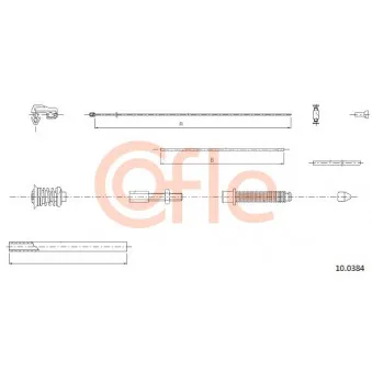 COFLE 10.0384 - Câble d'accélération