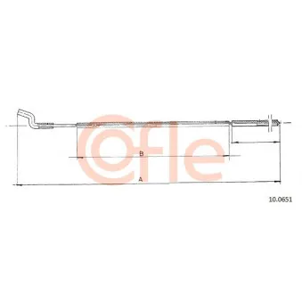 Câble d'accélération COFLE 10.0651