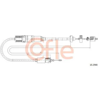 COFLE 10.2966 - Tirette à câble, commande d'embrayage