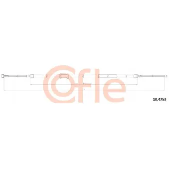 Tirette à câble, frein de stationnement COFLE OEM 1612040080